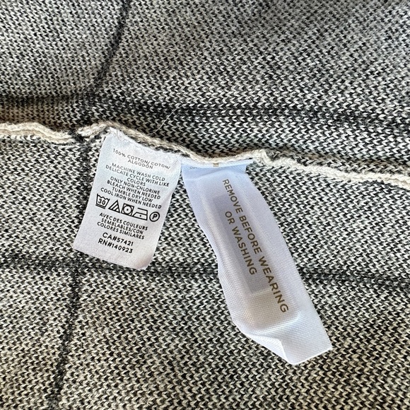 LOFT | NWOT RELAXED WINDOW PANE COTTON SWEATER BLAZER OPEN FRONT | MEDIUM - Picture 8 of 10